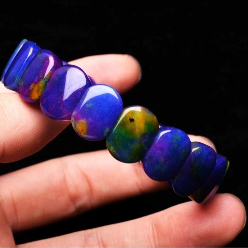 14x5.4x10.5mm Natural Colorful Sugilite South Africa Gemstone Beaded Bracelet - Picture 3 of 8